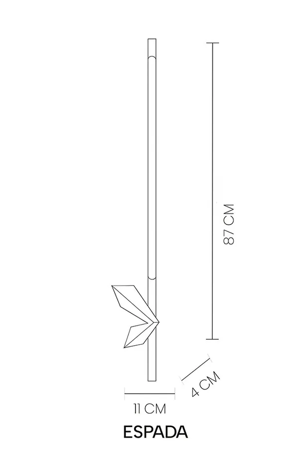 MOOSEE Lampa ścienna ESPADA - złoty