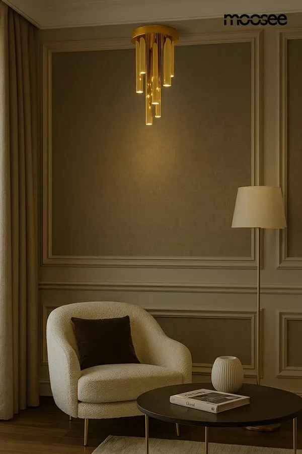 MOOSEE Lampa sufitowa/plafon ORGANO 20 - złoty