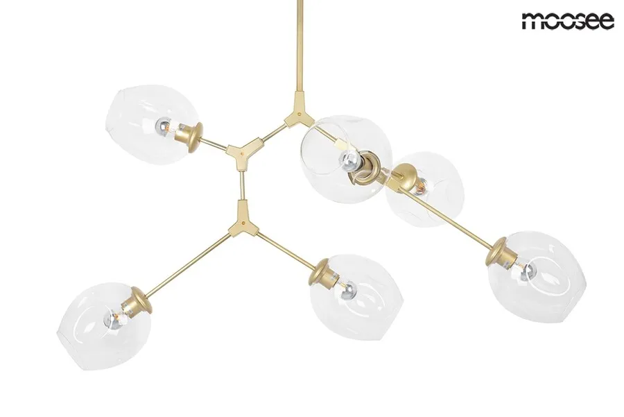 MOOSEE Lampa wisząca SPLIT 6 - złoty