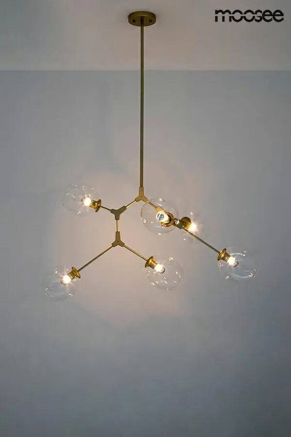 MOOSEE Lampa wisząca SPLIT 6 - złoty