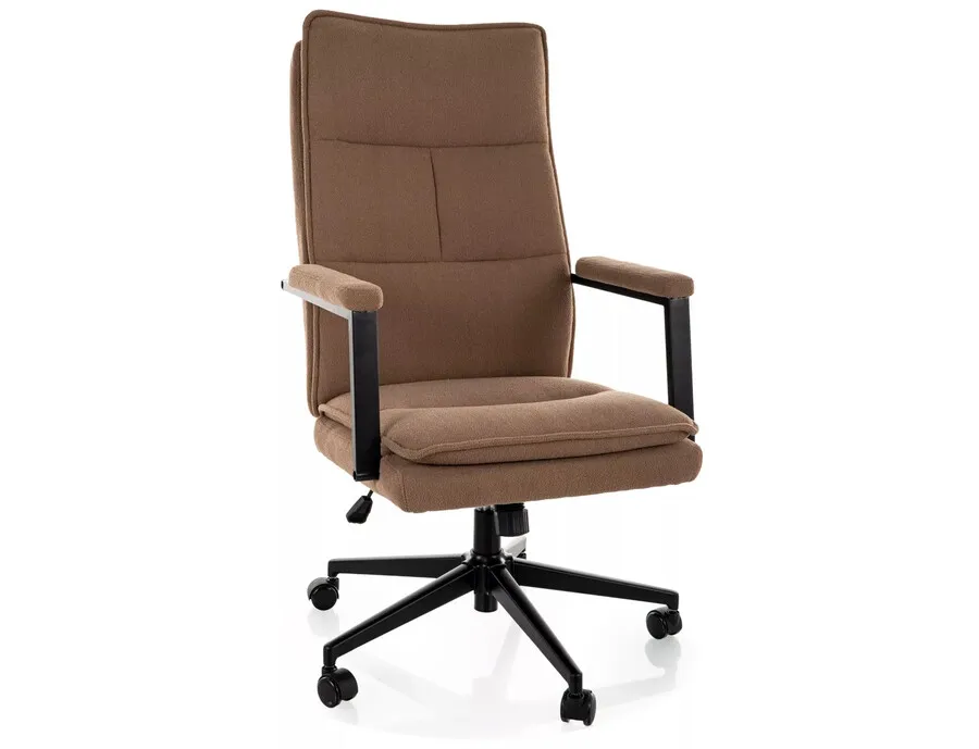Fotel obrotowy Q-091 - ciemny beżowy