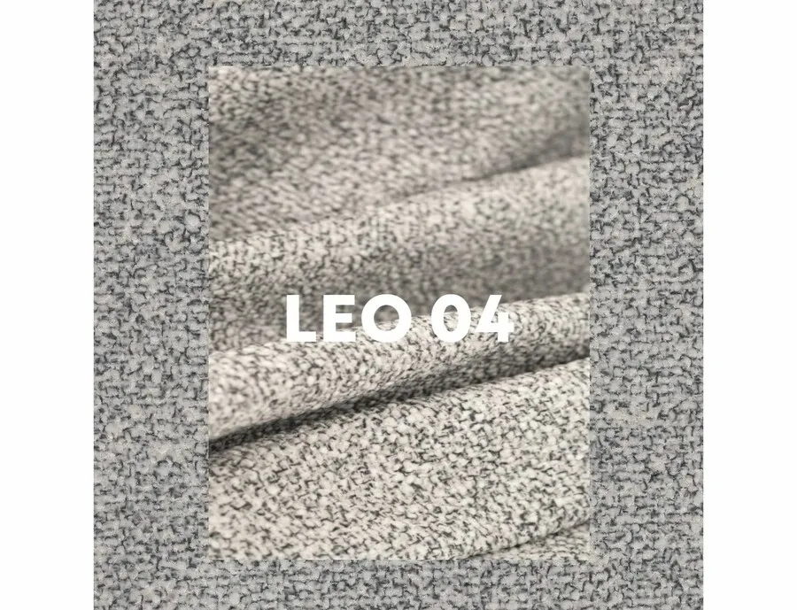 Krzesło obrotowe tapicerowane AZALIA Leo - czarny/szary Leo 04