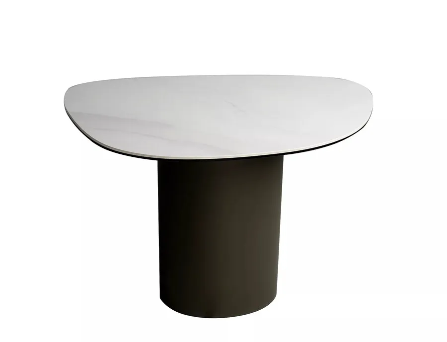 Ława BELLO B 75x50 - biały połysk/miedziany