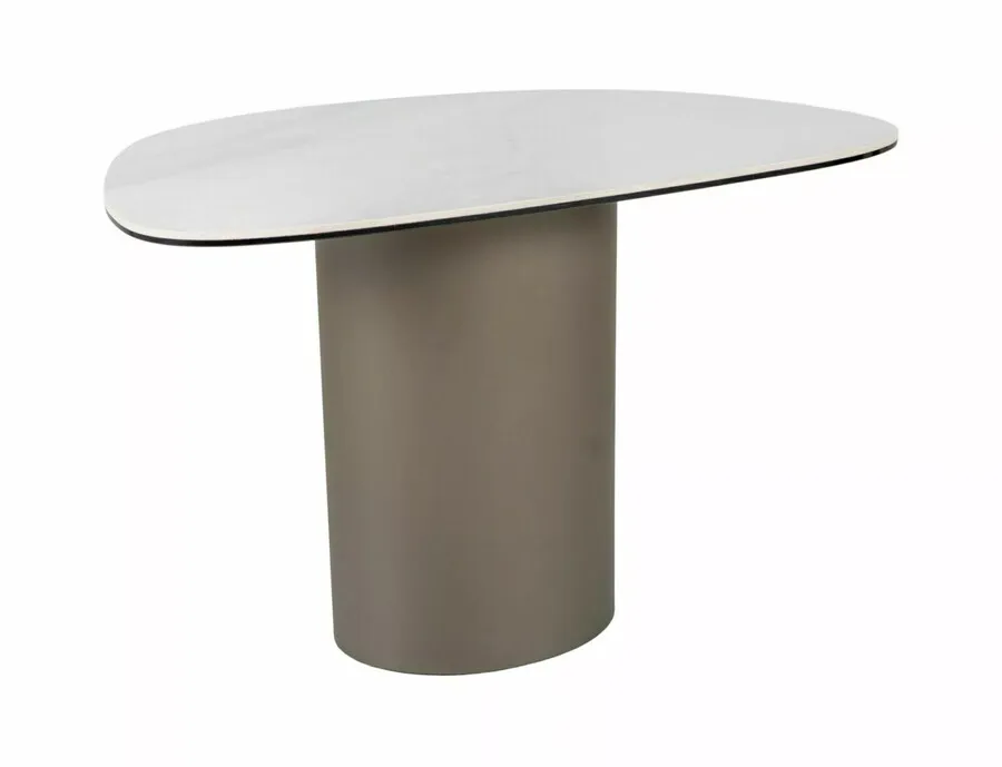 Ława BELLO B 75x50 - biały połysk/miedziany