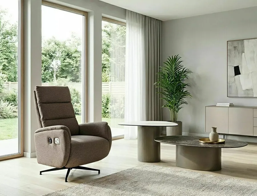 Ława BELLO B 75x50 - biały połysk/miedziany