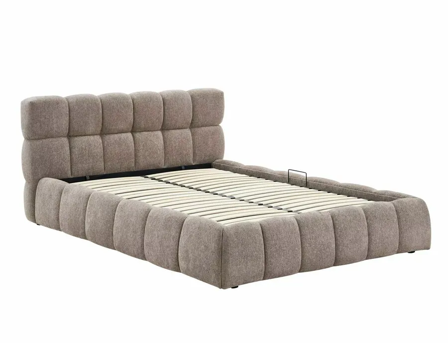 Łóżko z pojemnikiem PARMA Raven 140x200 - ciemny beżowy Raven 30