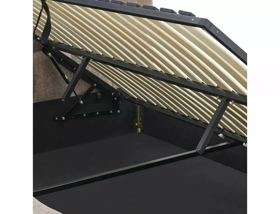 Łóżko z pojemnikiem PARMA Raven 140x200 - ciemny beżowy Raven 30