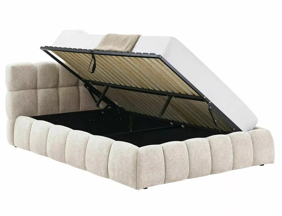 Łóżko z pojemnikiem PARMA Raven 160x200 - beżowy Raven 24