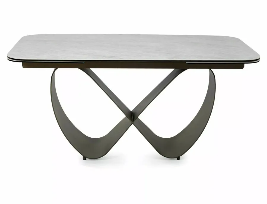 Stół rozkładany INFINITY CERAMIC 160/240x95 - beżowy/miedziany