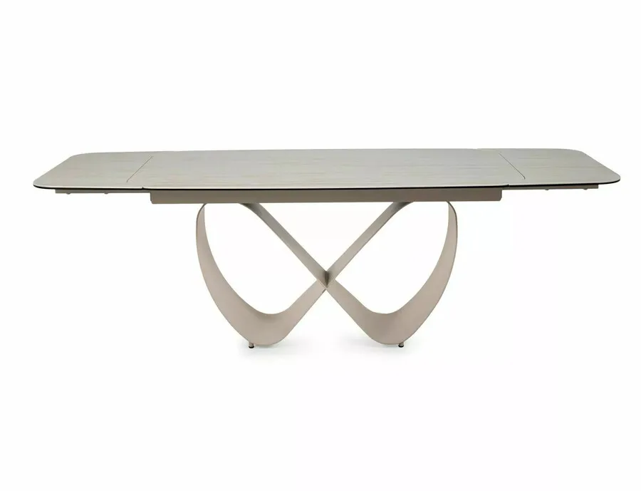 Stół rozkładany INFINITY CERAMIC 160/240x95 - beżowy/kaszmir