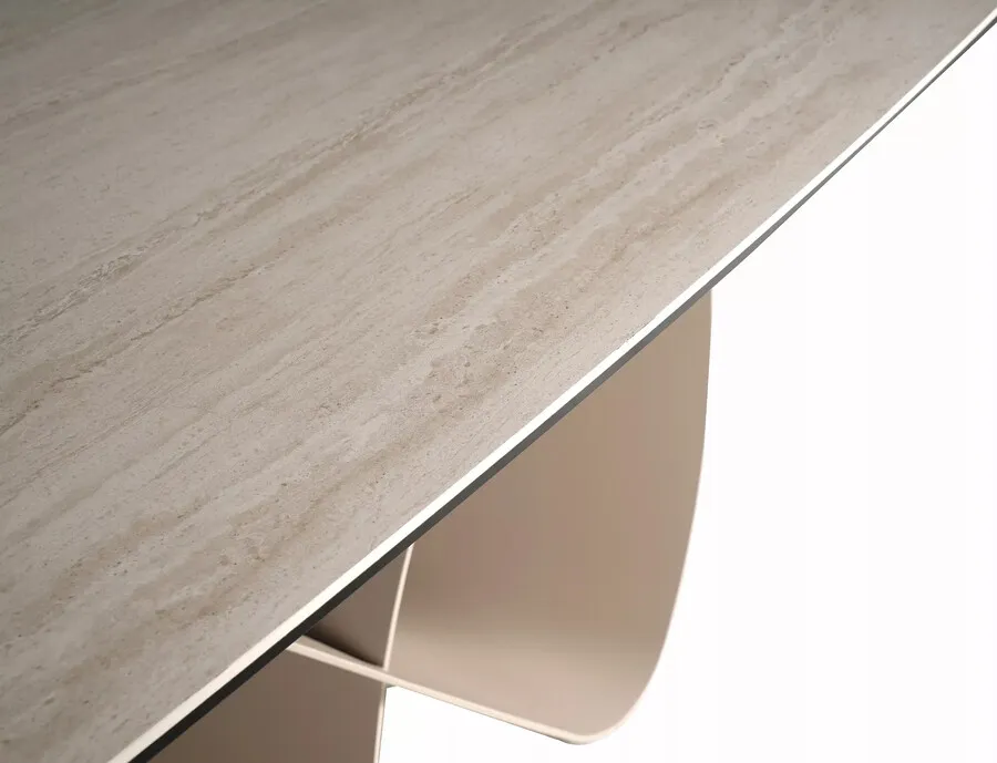 Stół rozkładany INFINITY CERAMIC 160/240x95 - beżowy/kaszmir