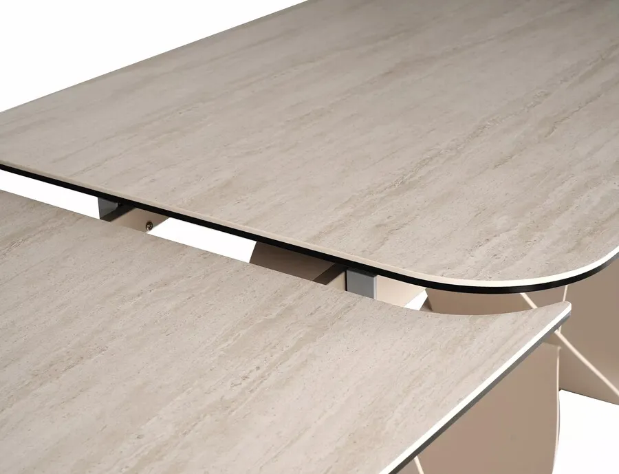 Stół rozkładany INFINITY CERAMIC 160/240x95 - beżowy/kaszmir