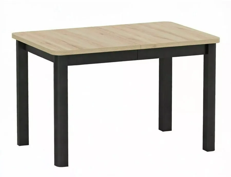 Stół rozkładany OSKAR 120/200x80 - dąb artisan/czarny