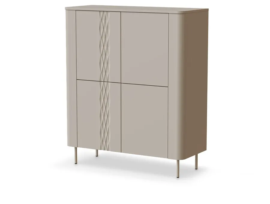 Komoda wysoka TIRANTE KM-2 - kaszmir