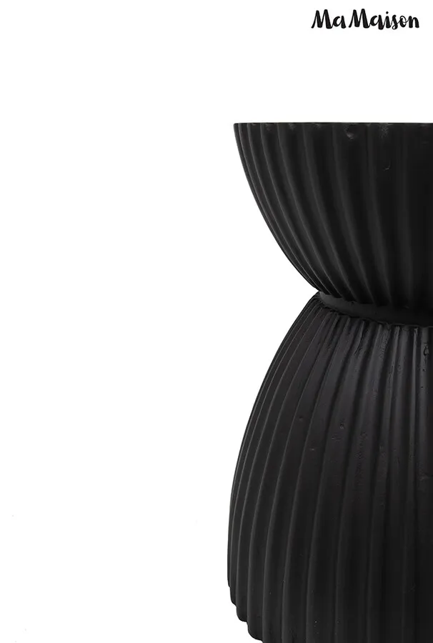 Stolik okrągły TURNO 36 cm - czarny