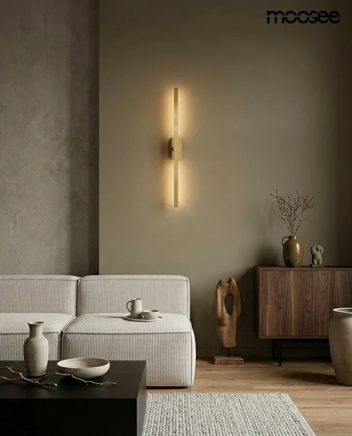 MOOSEE Lampa ścienna LINE - złoty