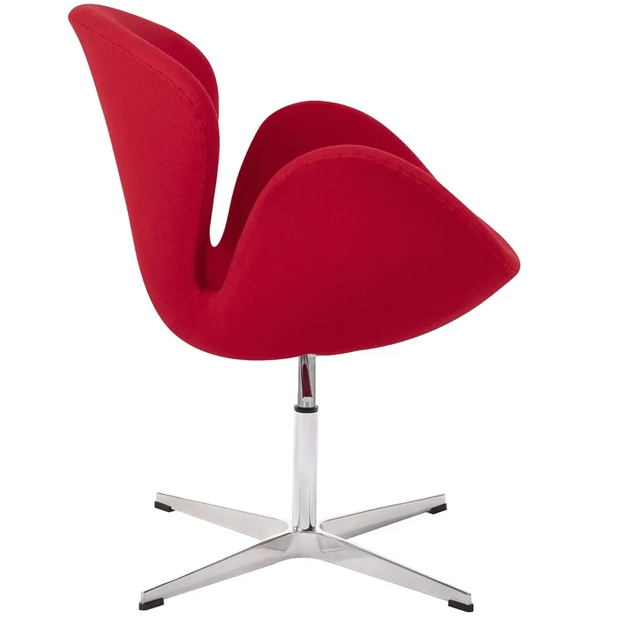 Fotel obrotowy SWAN PREMIUM regulowany - czerwony