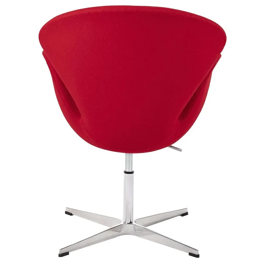 Fotel obrotowy SWAN PREMIUM regulowany - czerwony