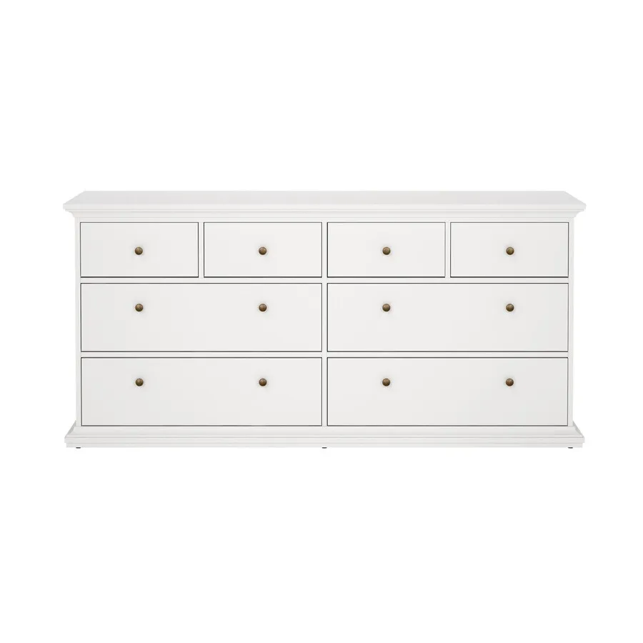 Komoda PARIS 4+4 - biały mat