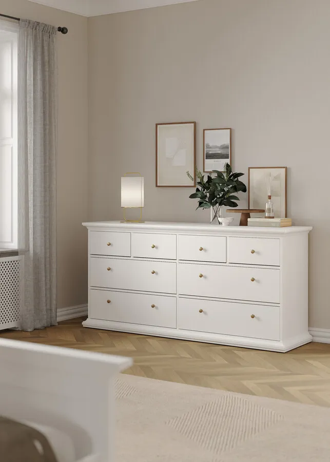 Komoda PARIS 4+4 - biały mat