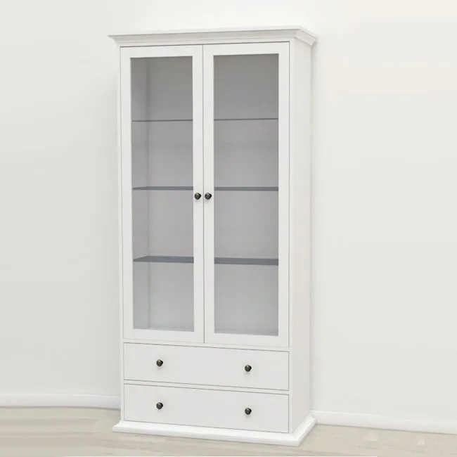 Witryna PARIS 2+2 - biały mat