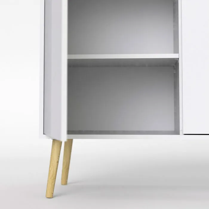 Komoda OSLO 3D3S - biały/dąb sonoma