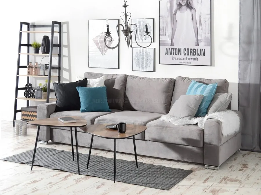 Zestaw 2 stolików kawowych ROSIN XL+S - orzech