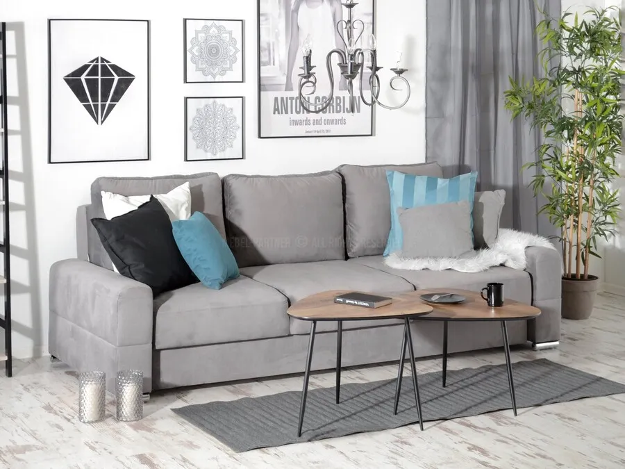 Zestaw 2 stolików kawowych ROSIN XL+S - orzech