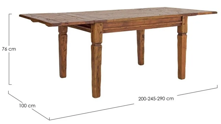Stół rozkładany CHAT 200-290x100