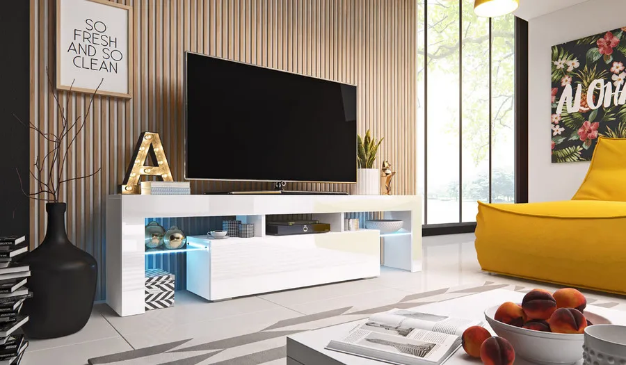 Szafka RTV TORONTO 158 cm - biały
