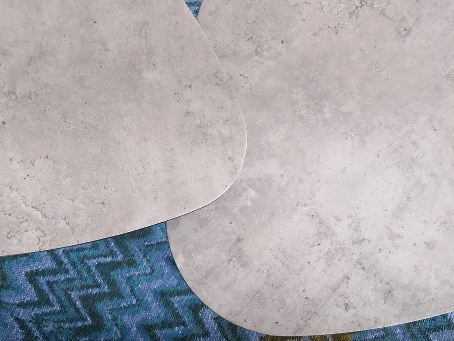 Stolik kawowy ROSIN XL - beton/czarny