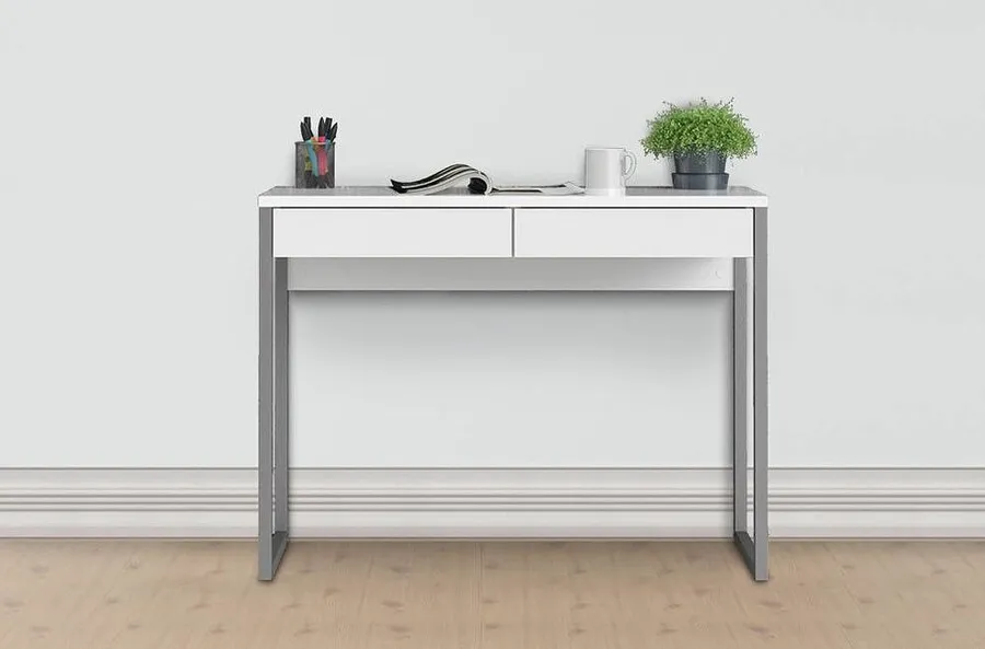 Biurko FUNCTION 2S - biały połysk