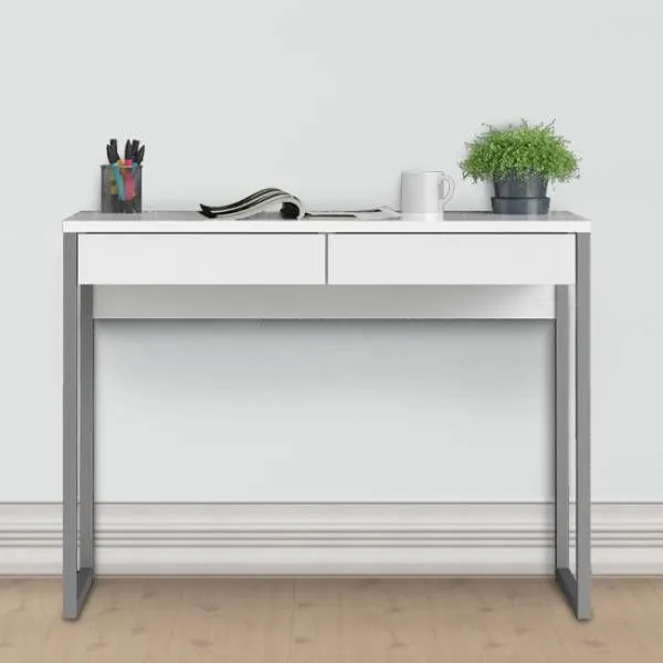 Biurko FUNCTION 2S - biały połysk