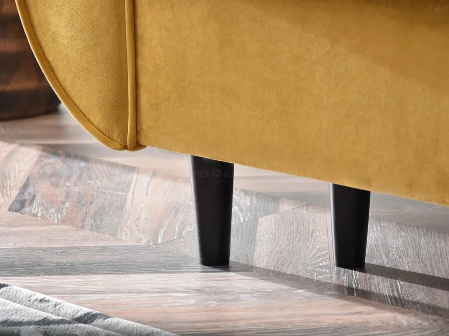 Sofa rozkładana BLINK - miodowy/czarny