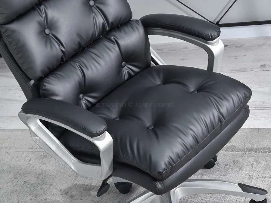 Fotel gabinetowy BENON - czarny