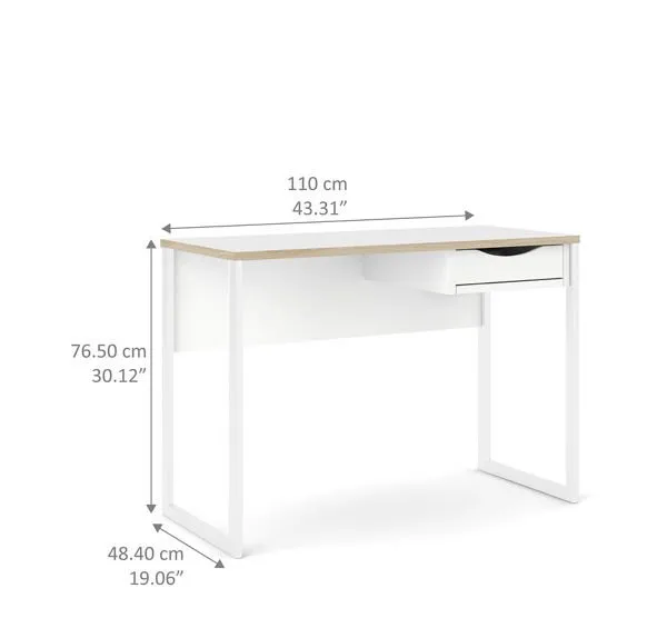 Biurko FUNCTION PLUS SMALL - biały