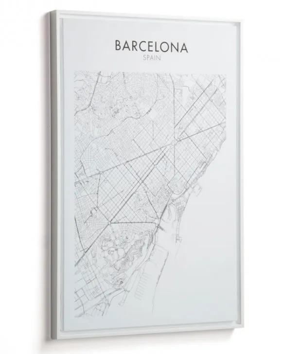 Plakat BARCELONA 50x70 - mapa