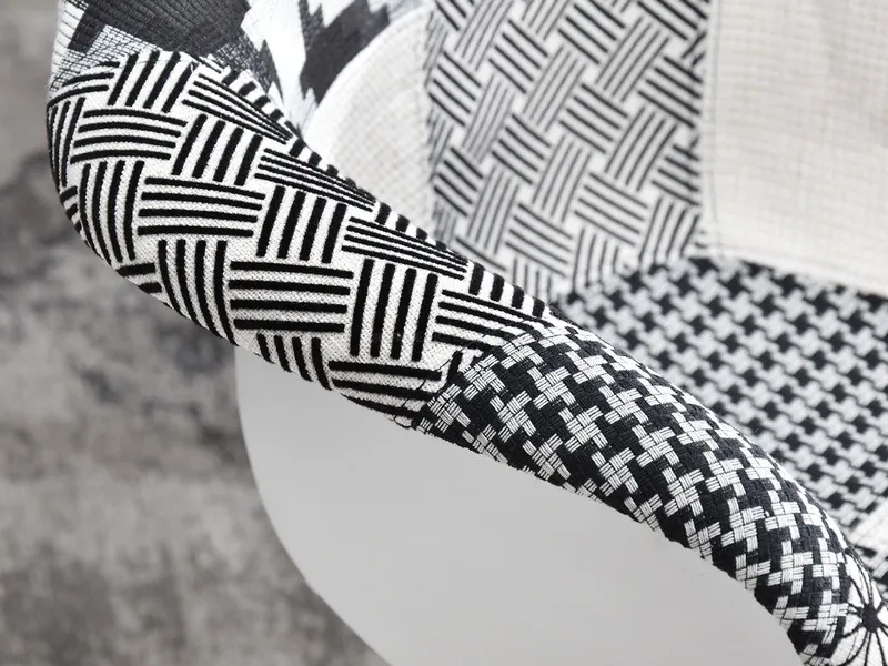 Krzesło tapicerowane MPA ROD TAP - patchwork 2/miedź