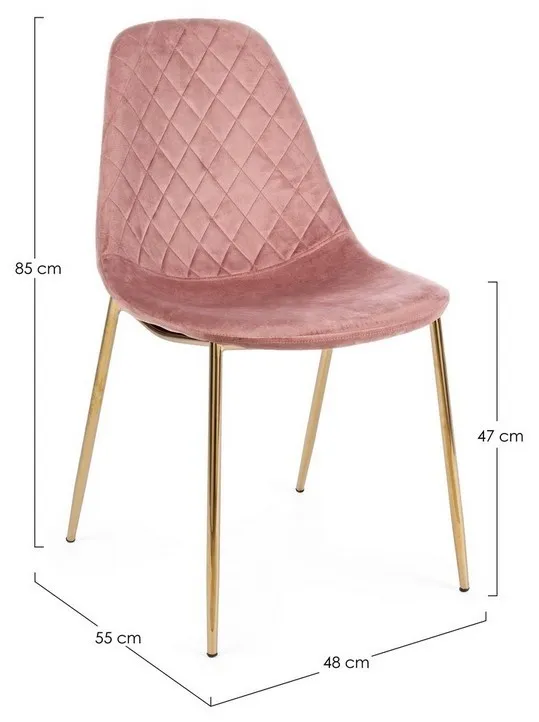Krzesło TERRY PINK - różowy