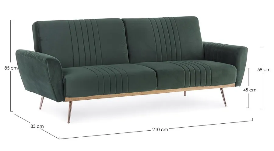 Sofa rozkładana JOHNNY - zielony