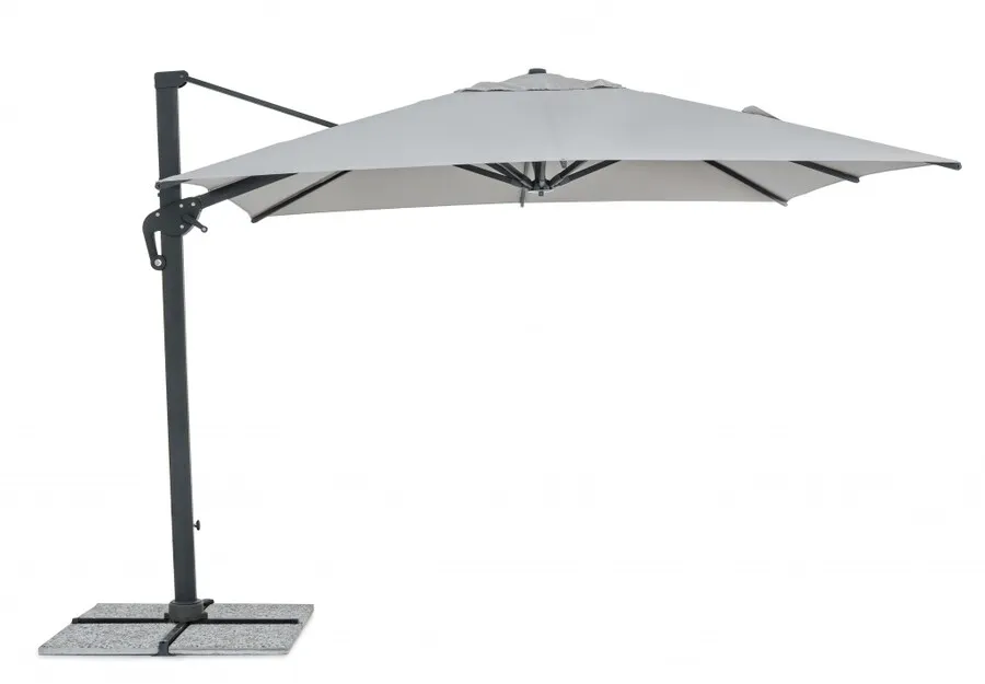 Ines parasol 3X3 w kolorze jasnoszarym