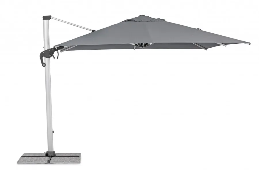 Parasol ogrodowy INES 3x3 - ciemnoszary