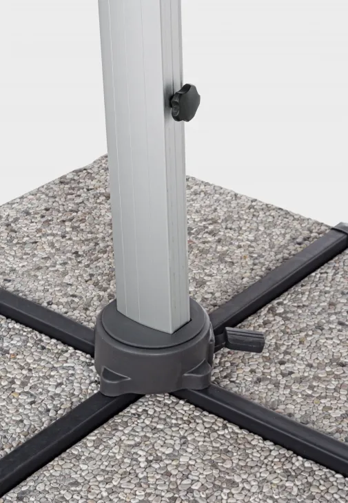 Parasol ogrodowy INES 3x3 - ciemnoszary