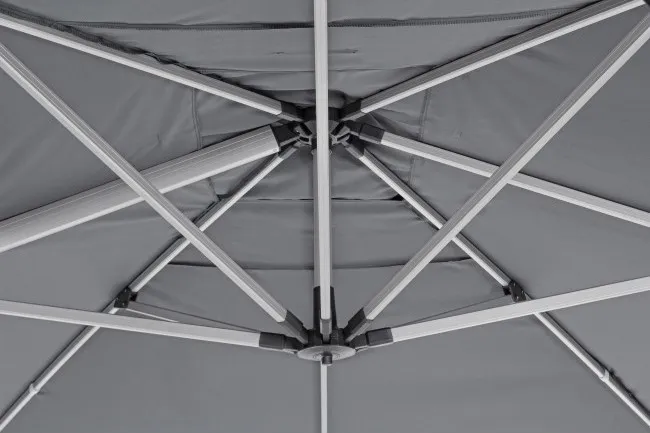 Parasol ogrodowy INES 3x3 - ciemnoszary