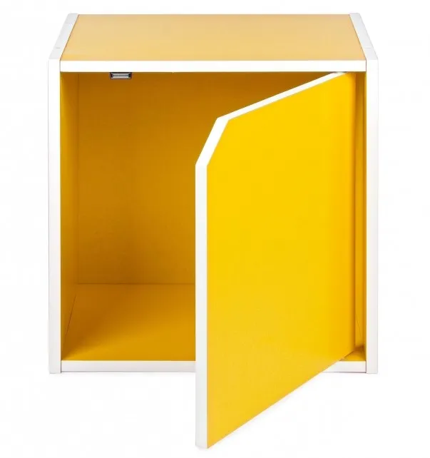 Moduł z drzwiczkami CUBE - żółty
