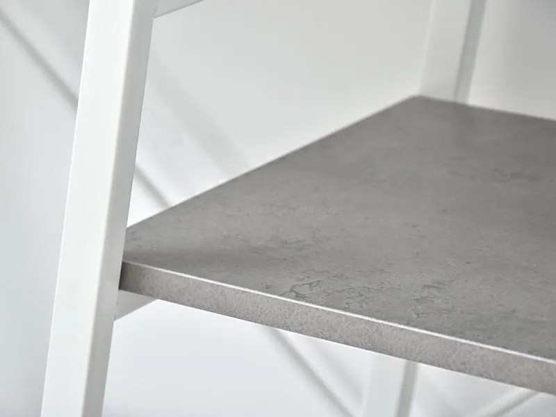 DUŻY DESIGNERSKI REGAŁ DO PRACOWNI GEFION BIAŁY+BETON