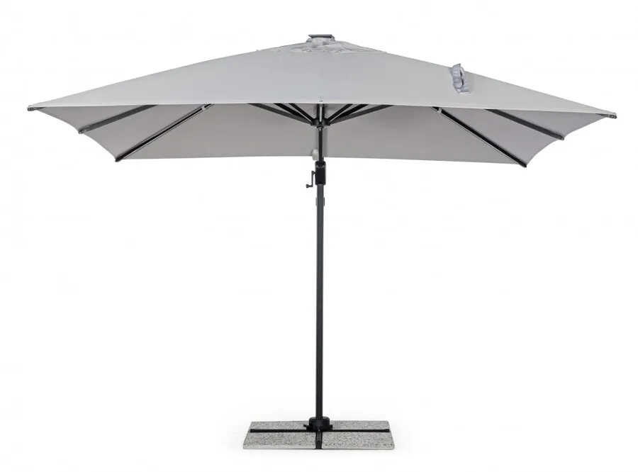 Parasol do ogrodu INES CHARC LED 3x3