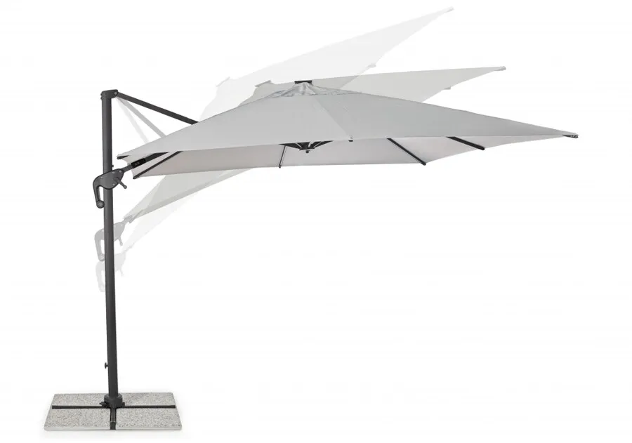 Parasol do ogrodu INES CHARC LED 3x3