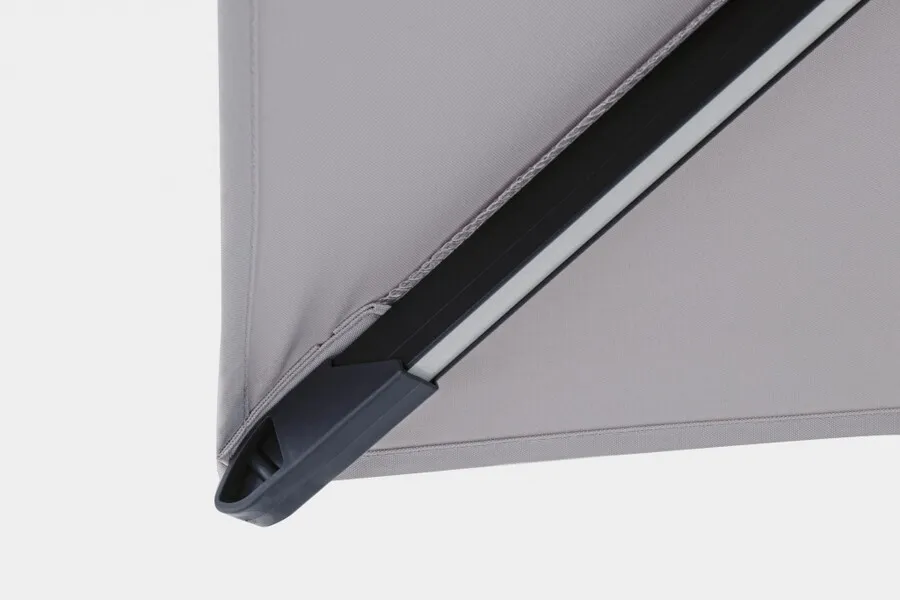 Parasol do ogrodu INES CHARC LED 3x3