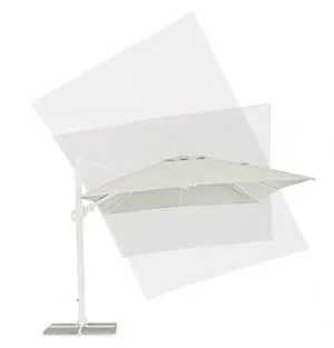 Parasol do ogrodu EDEN WHITE 3x4